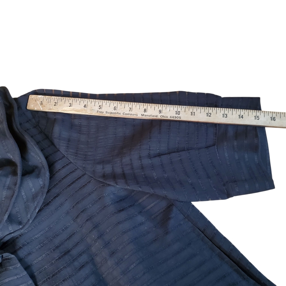 Damee Inc Black Striped Jacket. Double Wired Collar. SM. [A004] - Picture 7 of 9